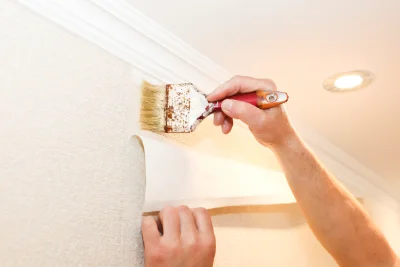 Pose de papier peint à Ceyroux — revêtements muraux et toiles de verre
